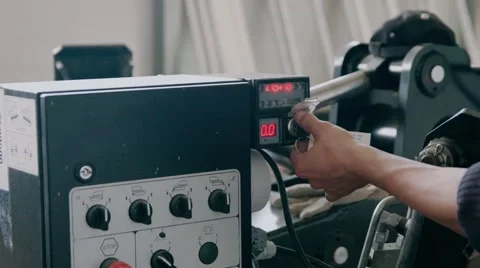 Key lockfor stop start machine Stock Footage 59555203