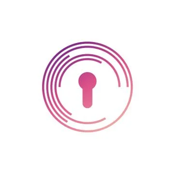 Key Logo Design Concept Vector. Security Icon Symbol. Illustration Stock Illustration