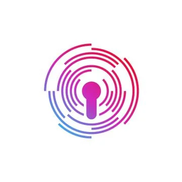 Key Logo Design Concept Vector. Security Icon Symbol. Illustration イラスト素材