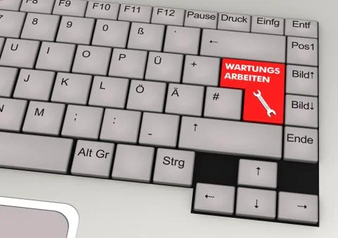 Key maintenace Stock Illustration