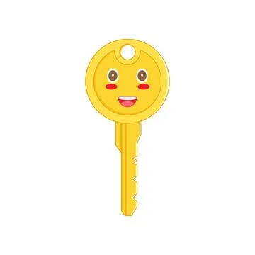 Key mascot character vector illustration Stock Illustration