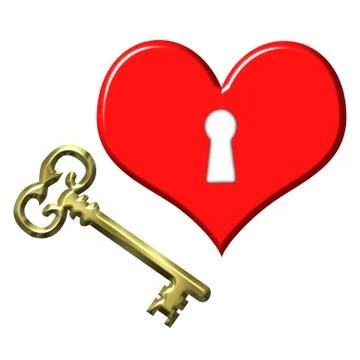 Key to my heart Stock Illustration