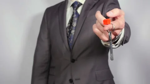 Key from new house Stock Footage 152930327