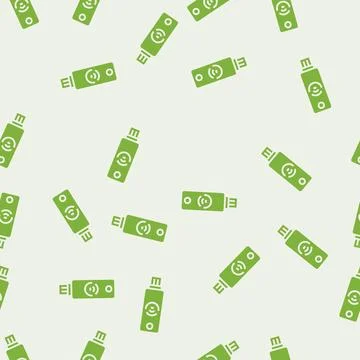 Key nfc technology glyph seamless pattern Stock Illustration