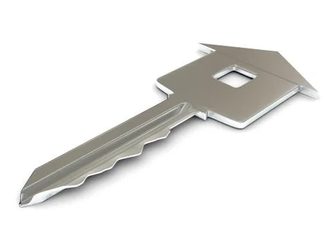 Key over white background Stock Illustration