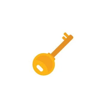Key password recovery icon flat vector. Web account Stock Illustration