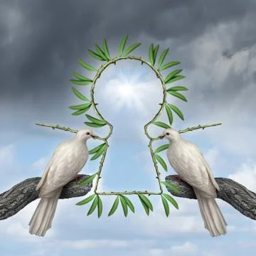 Key to peace Stock Illustration