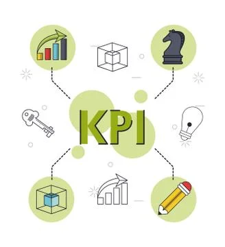 Key performance indicator 스톡 일러스트