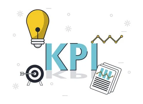 Key performance indicator 스톡 일러스트