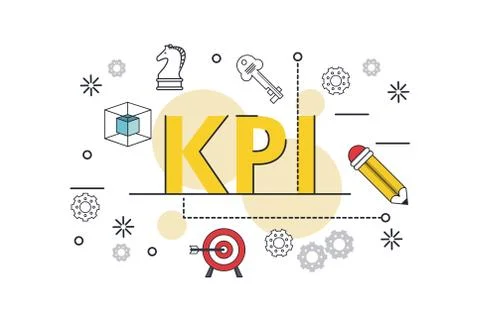 Key performance indicator 스톡 일러스트