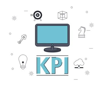 Key performance indicator 스톡 일러스트