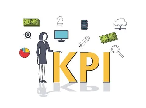 Key performance indicator 스톡 일러스트