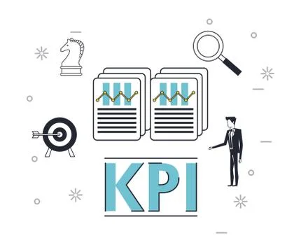Key performance indicator 스톡 일러스트