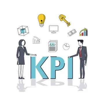 Key performance indicator 스톡 일러스트