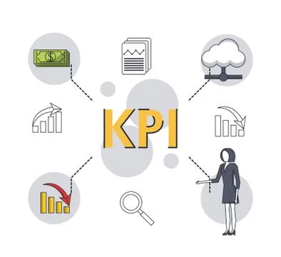 Key performance indicator Stock Illustration