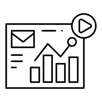 Key Performance Indicator Line Icon Stockillustratie