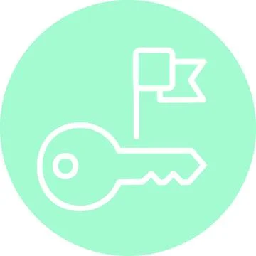Key performance indicator sign and symbol Stock-Illustration