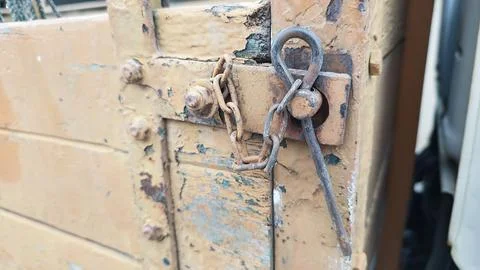 Key pin and chain Stock Photos