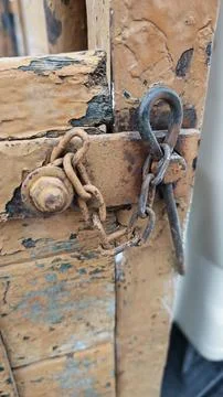 Key pin and chain Stock Photos
