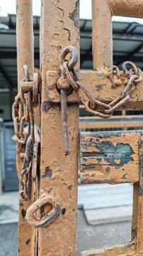 Key pin and chain Stock Photos