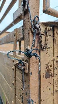 Key pin and chain Stock Photos