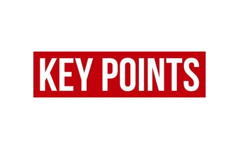 Key Points Rubber Stamp Seal Vector Stock Illustration