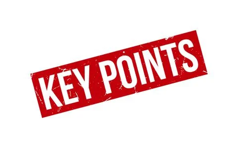 Key Points Rubber Stamp Seal Vector Stock Illustration