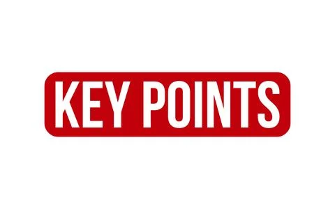 Key Points Rubber Stamp Seal Vector Stock Illustration