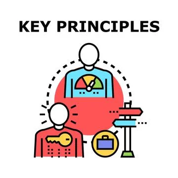 Key principles guiding business development strategy 스톡 일러스트