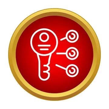 Key providing access to multiple login solutions Illustration