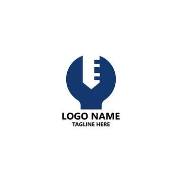 Key repair logo design vector Illustrazione stock