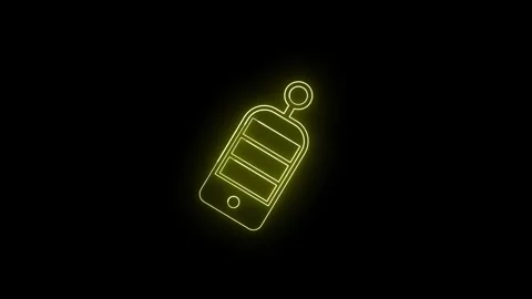 Key ring icon animation. Stock Footage 286145441