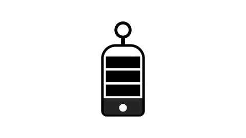Key ring icon animation. Stock Footage 286145528