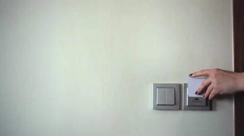 The Key to the Room - Access to the Service of the Hotel Stock Footage