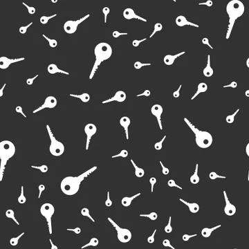 Key seamless pattern Illustrazione stock