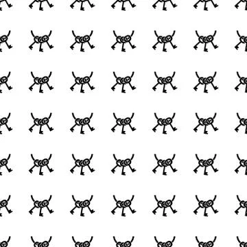 Key seamless pattern. Vector 스톡 일러스트