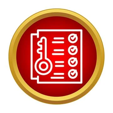 Key security checklist for digital privacy access Stock Illustration