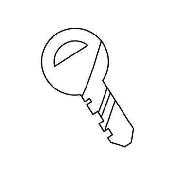 Key security golden Stock Illustration