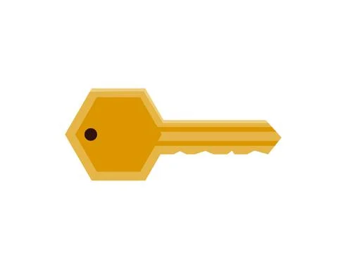 Key security, safety concept white background Stock Illustration