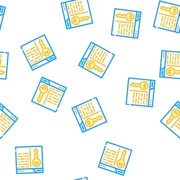 Key seo optimization vector seamless pattern Stock Illustration