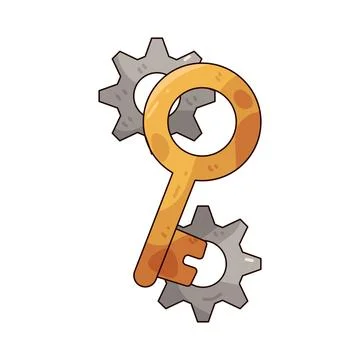 Key setting illustration Stock Illustration
