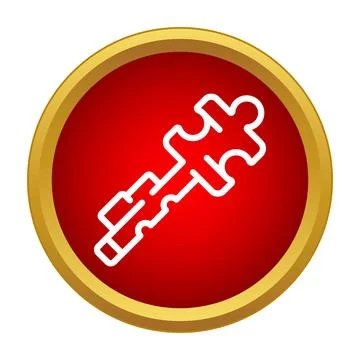 Key shaped puzzle piece unlocking solution concept 스톡 일러스트