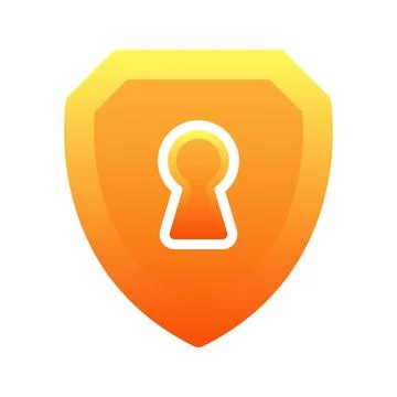 Key shield logo design template icon Stock Illustration