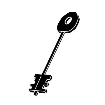 Key silhouette Stock-Illustration