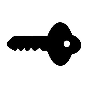 Key Silhouette Vector Illustration Stock Illustration
