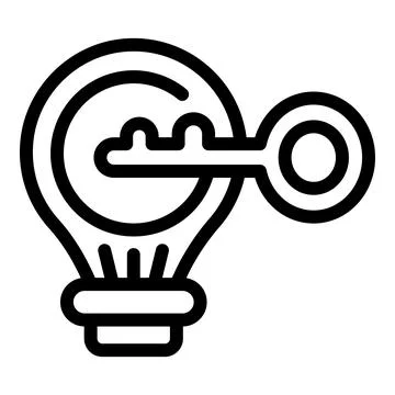 Key skills development icon outline vector. Personal growth evolution Stockillustratie