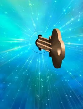 Key in space Stock Illustration