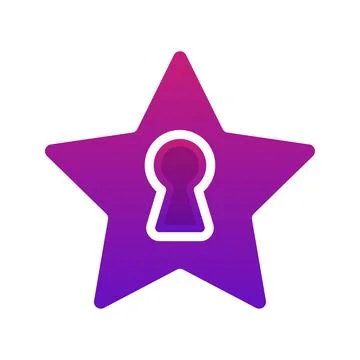 Key star logo element design template icon Stock Illustration