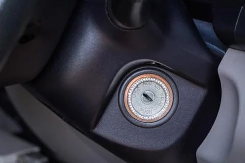 Key to start the vehicle Stock Photos