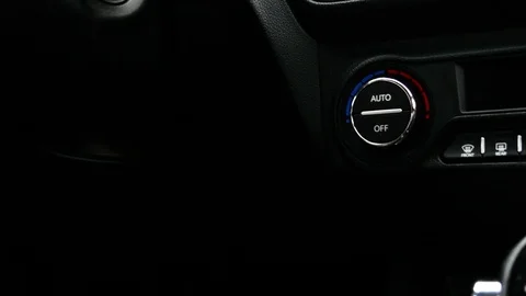 The Key Starting The Car Stock Footage